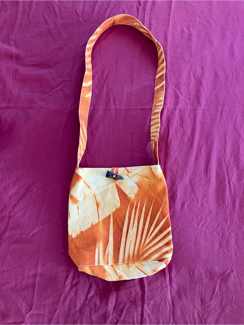 Handmade Hawaiian Heliography Tropical Print Bag by Pualoa Co. (Never Used)